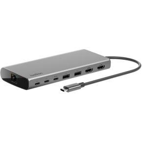 Belkin INC015BTSGY-CZ laptop dock & poortreplicator Bedraad USB 3.2 Gen 1 (3.1 Gen 1) Type-C Aluminium