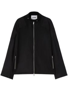 Jil Sander veste de moto à fermeture zippée - Noir