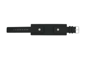 Horlogeband Fossil JR8122 Leder Zwart 20mm