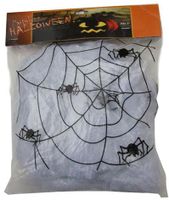 Decoratie Spinnenweb 100g + 4 spinnen