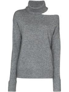 PAIGE pull Raundi à découpe - Gris