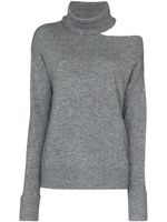 PAIGE pull Raundi à découpe - Gris