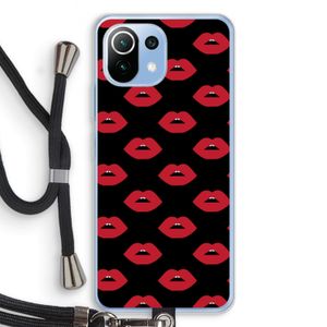 Lips: Xiaomi Mi 11 Lite Transparant Hoesje met koord
