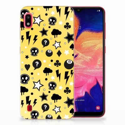 Silicone Back Case Samsung Galaxy A10 Punk Geel Silicone Back Case Samsung Galaxy A10 Punk Geel