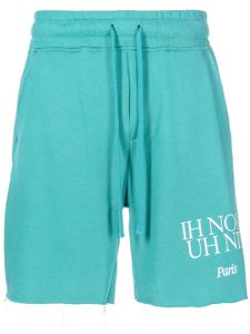 Ih Nom Uh Nit short de jogging à logo imprimé - Vert