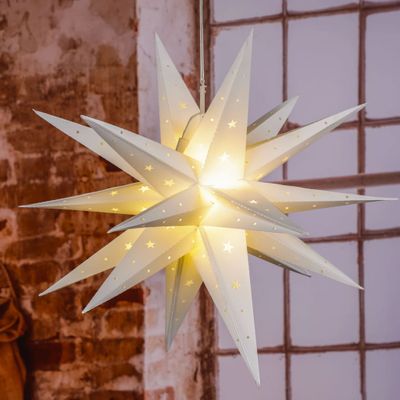 HI lampion kerstster led 58 cm