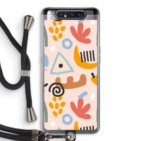Abstract: Samsung Galaxy A80 Transparant Hoesje met koord