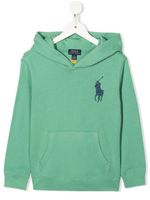 POLO RALPH LAUREN KIDS hoodie à logo brodé - Vert