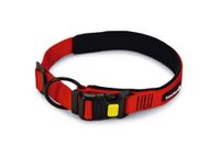 Beeztees parinca premium - hondenhalsband - nylon - rood - 55-60 cm x 30 mm