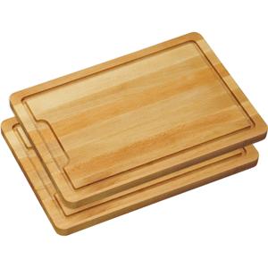 Kesper keuken snijplank - 2x - Beukenhout - 28 x 40 cm