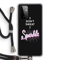 Sparkle quote: Samsung Galaxy A72 5G Transparant Hoesje met koord