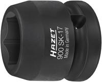 HAZET Krachtdopsleutel 900SK-17 · 1/2 inch (12,5 mm) vierkant hol · Buiten-zeskant-tractieprofiel · SW 17 mm