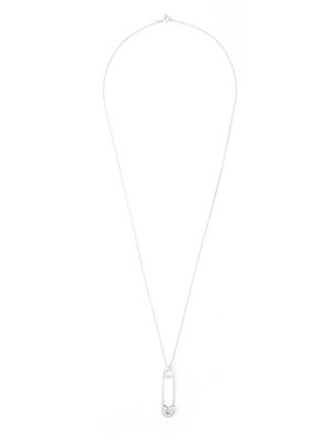 True Rocks collier à pendentif épingle à nourrice en argent - Métallisé