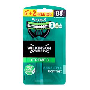 Wilkinson Wilkinson Xtreme 3 Sensitive Comfort Wegwerpscheermesjes - 8 stuks