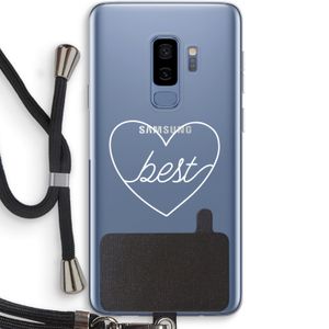 Best heart pastel: Samsung Galaxy S9 Plus Transparant Hoesje met koord