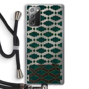 Moroccan tiles: Samsung Galaxy Note 20 / Note 20 5G Transparant Hoesje met koord