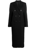 TOTEME manteau croisé en laine - Noir