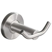 Wiesbaden 304 Dubbele Handdoek- en Jashaak van RVS - Groot Formaat