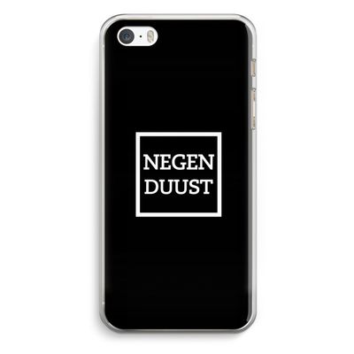 Negenduust black: iPhone 5 / 5S / SE Transparant Hoesje