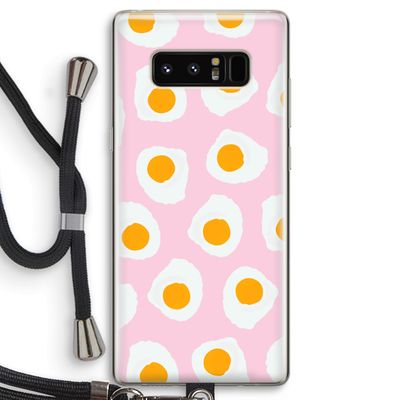 Dancing eggs: Samsung Galaxy Note 8 Transparant Hoesje met koord