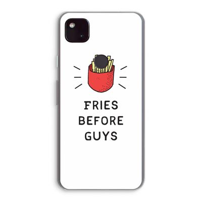 Fries before guys: Google Pixel 4a 5G Transparant Hoesje