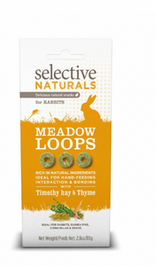 Selective Naturals Meadow Loops with Timothy Hay & Thyme 4x80 g - Supreme