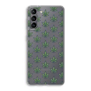Weed: Samsung Galaxy S21 Transparant Hoesje