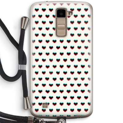 Hartjes: LG K10 (2016) Transparant Hoesje met koord