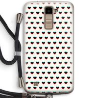 Hartjes: LG K10 (2016) Transparant Hoesje met koord
