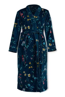 Pip Studio Badjas Les Fleurs Donkerblauw XL
