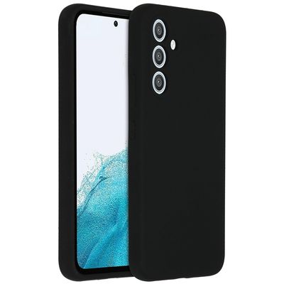 AccezzLiquid Silicone Backcover Samsung Galaxy A54 (5G) Telefoonhoesje Zwart