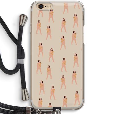 You're so golden: iPhone 6 / 6S Transparant Hoesje met koord