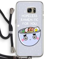I'm A Hopeless Ramen-Tic For You: Samsung Galaxy S7 Edge Transparant Hoesje met koord