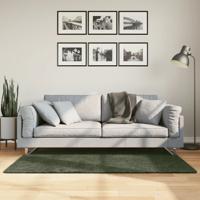 VidaXL Vloerkleed huarte laagpolig zacht wasbaar 80x150 cm bosgroen