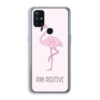 Pink positive: OnePlus Nord N10 5G Transparant Hoesje