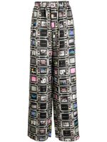 Natasha Zinko pantalon TV Pyjama à coupe ample - Multicolore