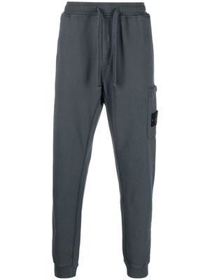 Stone Island pantalon de jogging à patch logo - Bleu
