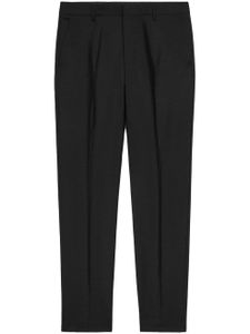 AMI Paris pantalon chino à détails plissés - Noir