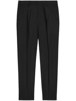 AMI Paris pantalon chino à détails plissés - Noir