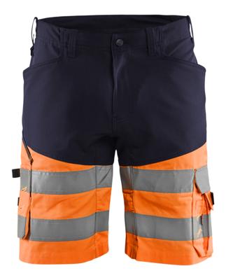 Blåkläder Short met stretch High-Vis 15411811 | Marineblauw/Oranje | Maat 44 - 7330509697610