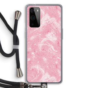 Abstract Painting Pink: OnePlus 9 Pro Transparant Hoesje met koord