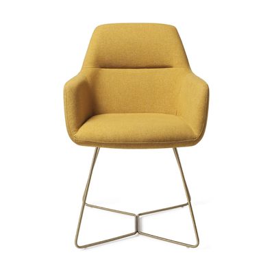 Jesper Home Kinko eetkamerstoel Dijon beehive gold