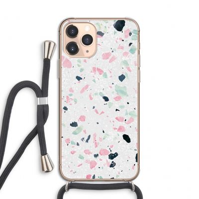 Terrazzo N°3: iPhone 11 Pro Transparant Hoesje met koord