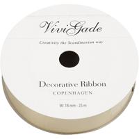 Vivi Gade Cadeaulint, b: 18 mm, matt, goud, 25 m/ 1 rol