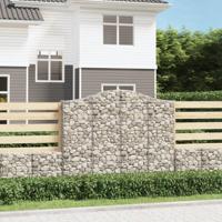 Schanskorf gewelfd 200x30x160/180 cm gegalvaniseerd ijzer - thumbnail