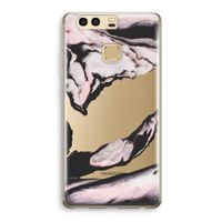 Roze stroom: Huawei P9 Transparant Hoesje