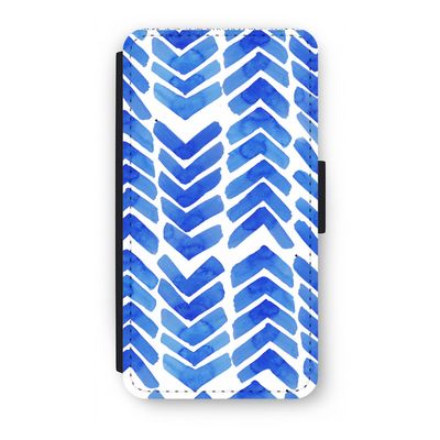 Blauwe pijlen: iPhone X Flip Hoesje