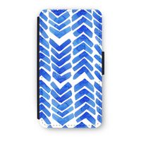 Blauwe pijlen: iPhone X Flip Hoesje