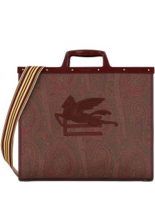 ETRO sac cabas brodé à motif cachemire - Rouge