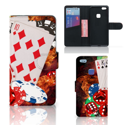 Huawei P10 Lite | Wallet Case | met Pasjes | Casino